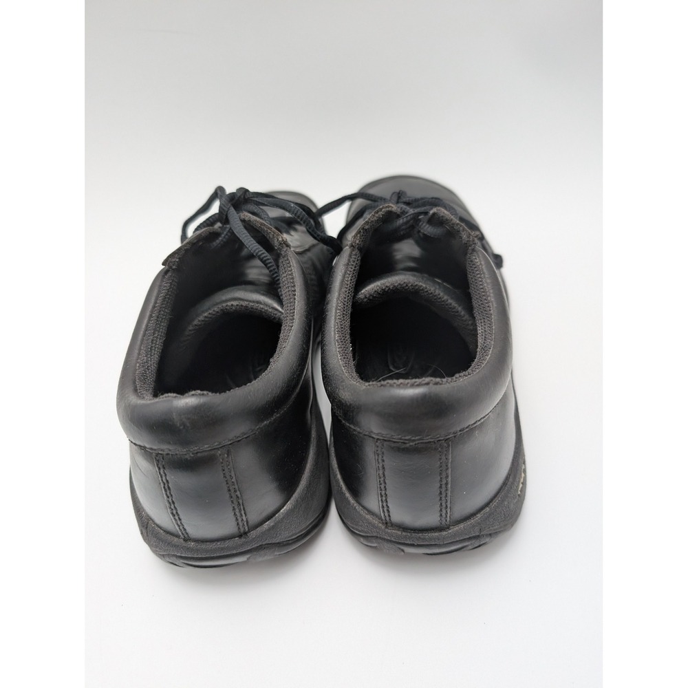 Keen Oxford Shoes Mens 9.5 Black Leather Lace Up Work Gorpcore Rugged Utility - Picture 4 of 7